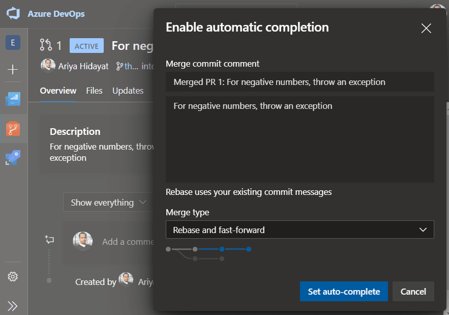 Enable auto completion